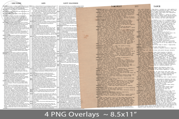 Dictionary Page PNG Overlay