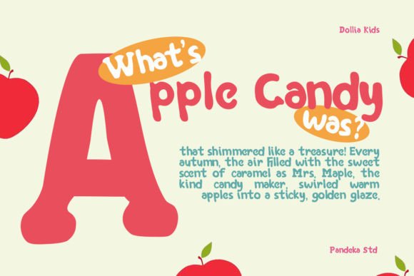 Dollia Kids Font PNG with transparent background - Preview 2