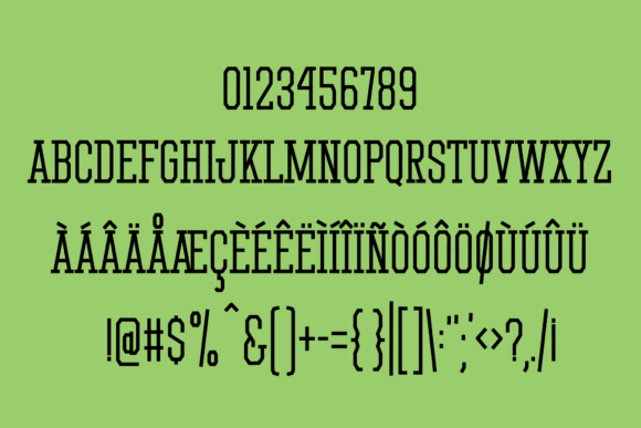 Home Field Font PNG with transparent background - Preview 1