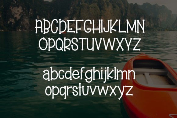 Kayak Adventure Font PNG with transparent background - Preview 1