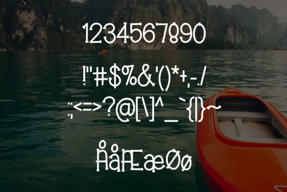 Kayak Adventure Font PNG with transparent background - Preview 2