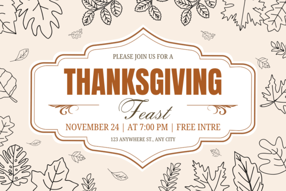 Leaf Thanksgiving Font PNG with transparent background - Preview 4