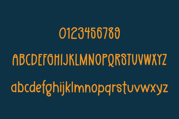 Orange Citrus Font PNG with transparent background - Preview 2