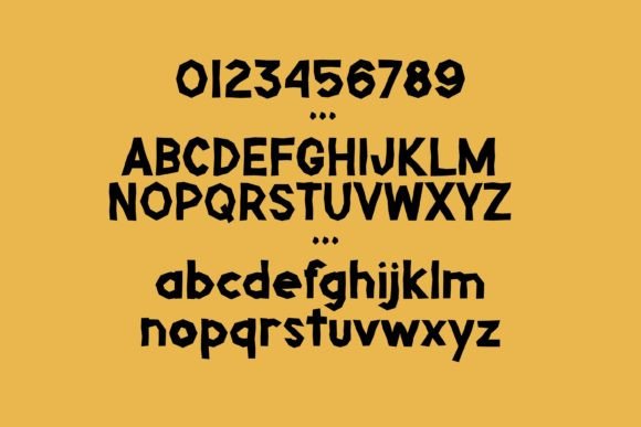 Papercut Font PNG with transparent background - Preview 1