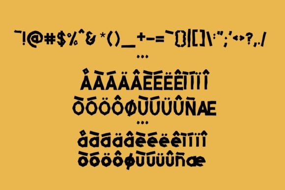 Papercut Font PNG with transparent background - Preview 2