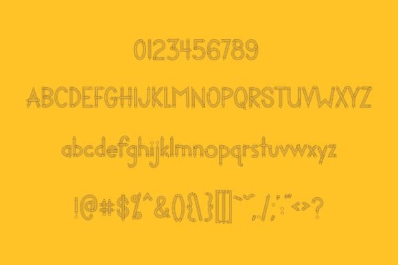 Penciled Font PNG with transparent background - Preview 1