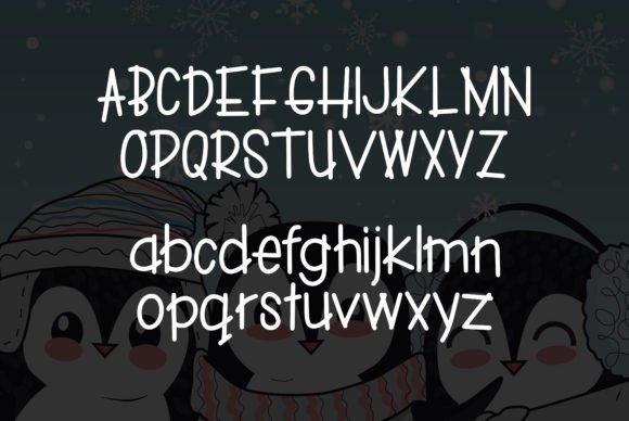 Penguin Grins Font PNG with transparent background - Preview 1