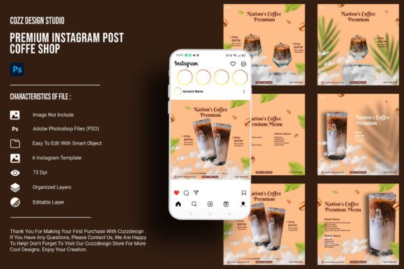 Premium Instagram Post Coffe Shop