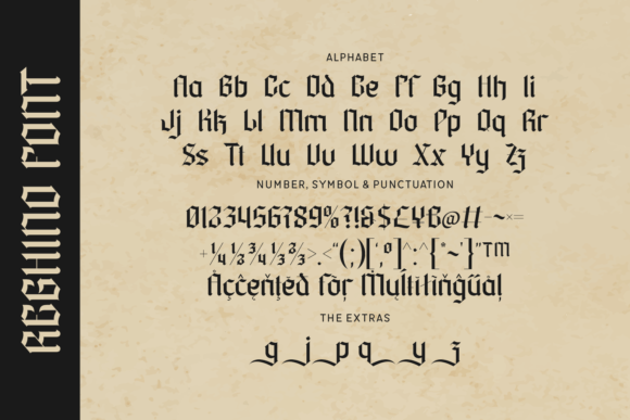 Reghino Font PNG with transparent background - Preview 3