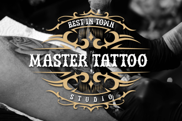 Revenge Tattoo Font PNG with transparent background - Preview 1