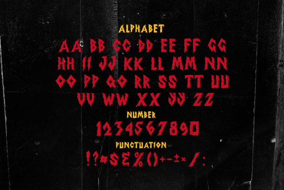 Riotspike Crossbones Font PNG with transparent background - Preview 1