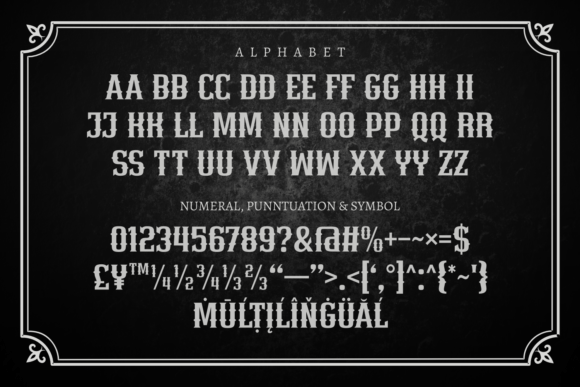 Sambo Victorian Font PNG with transparent background - Preview 4