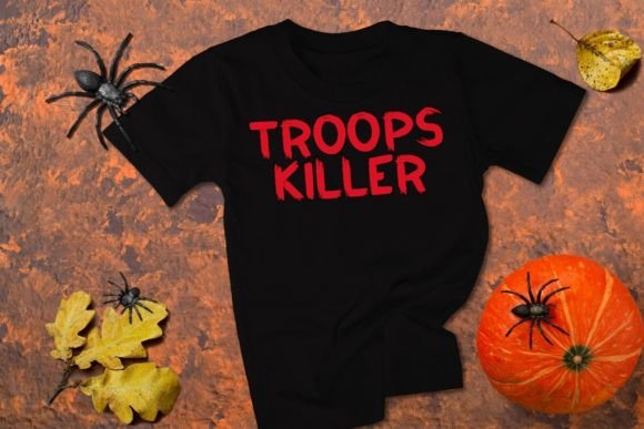 Scary Killer Font PNG with transparent background - Preview 3