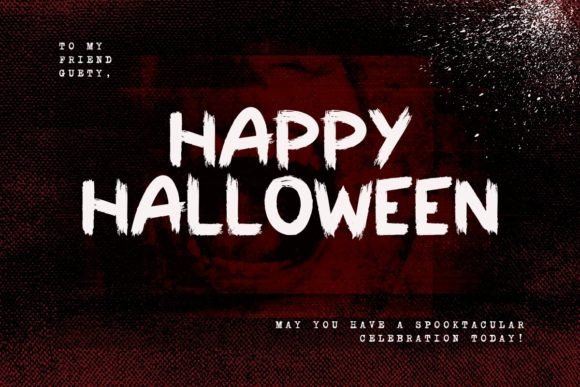 Scary Killer Font PNG with transparent background - Preview 4