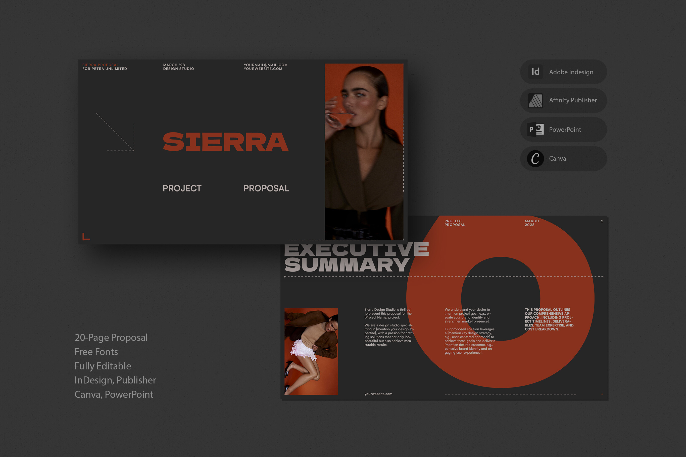 Plantilla de presentación de la propuesta del proyecto Sierra