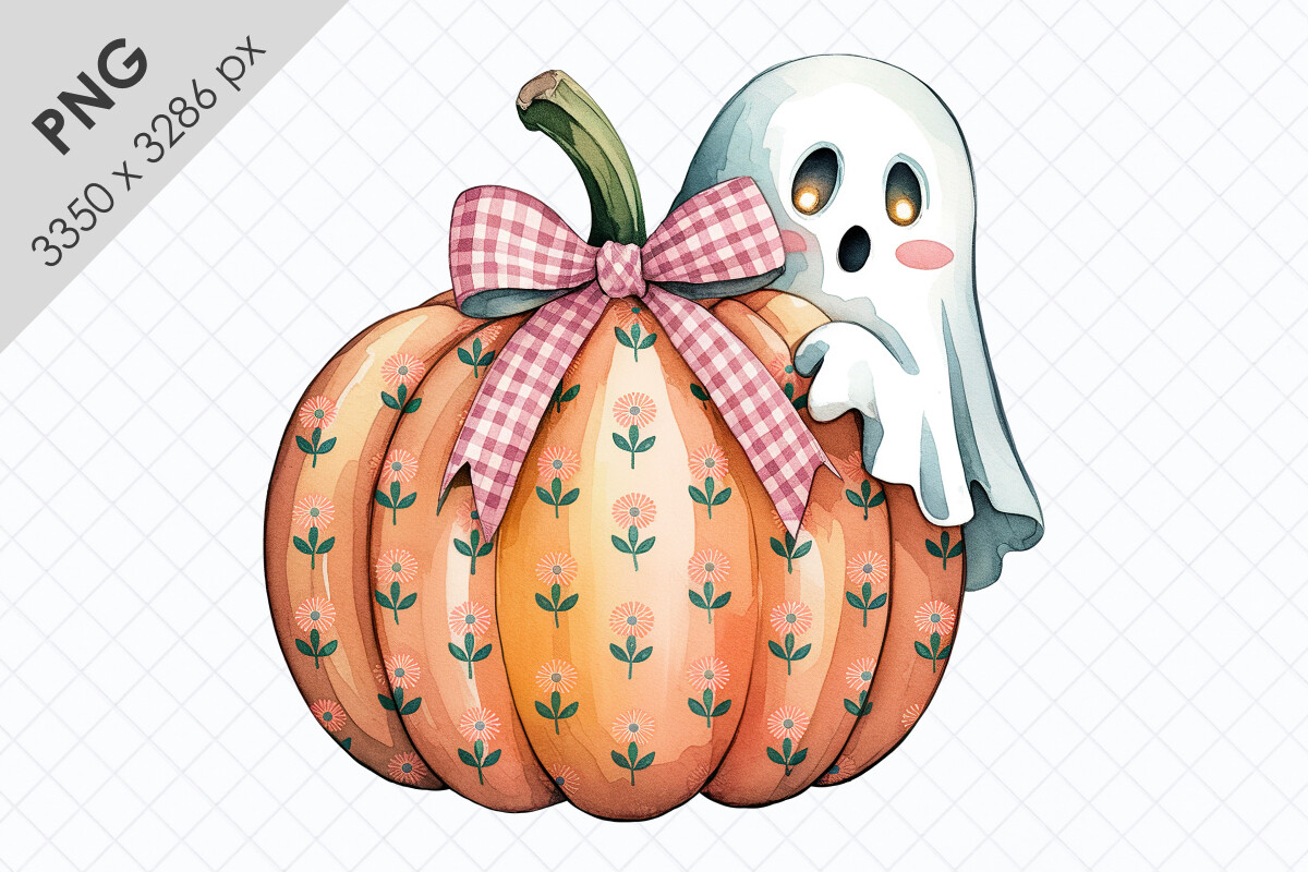 Watercolor Pumpkin PNG Clipart Graphic by TanyaPrintDesign · Creative ...