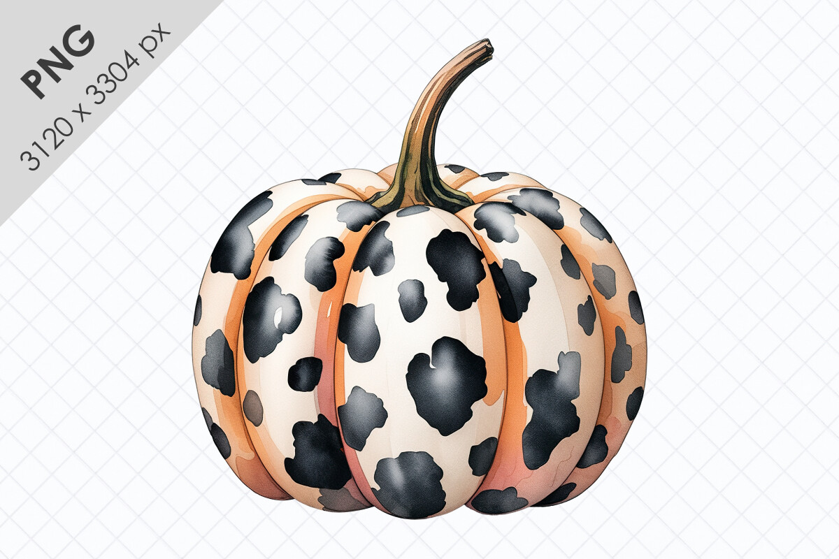 Watercolor Pumpkin PNG Clipart Graphic by TanyaPrintDesign · Creative ...