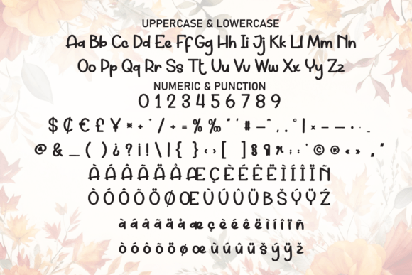 Auntumn Flowers Font - Preview 6