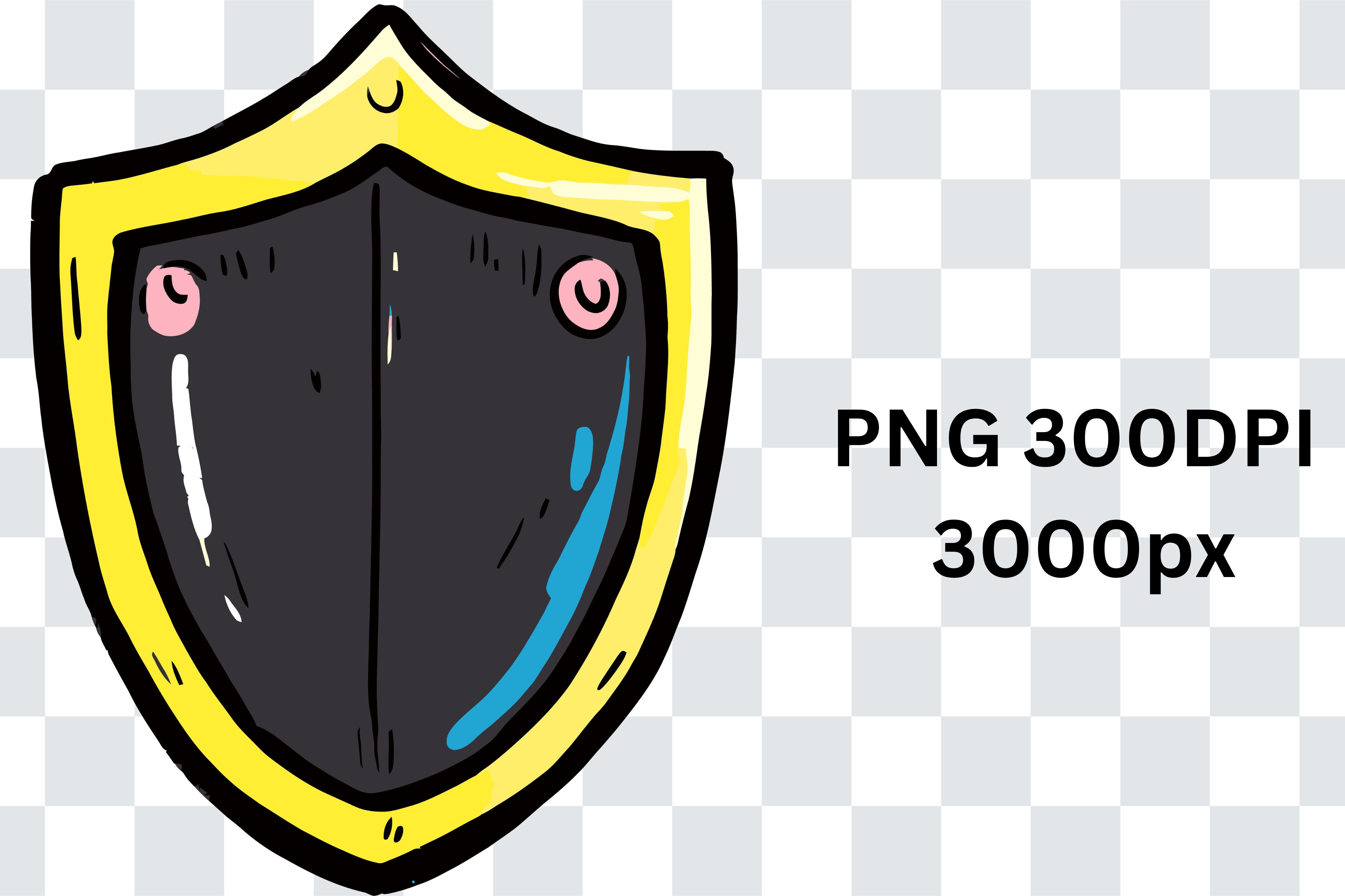 Cartoon Shield Illustration Graphic by Lu Store · Creative Fabrica