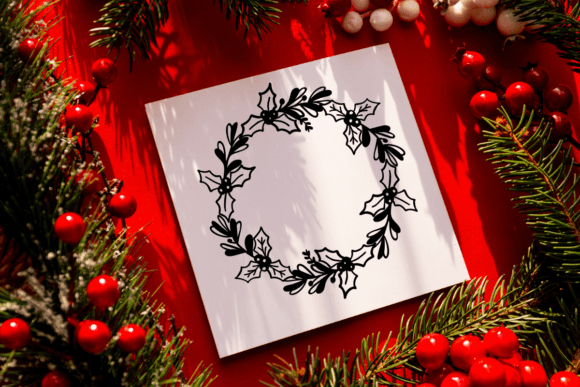 Christmas Wreath Font - Preview 6
