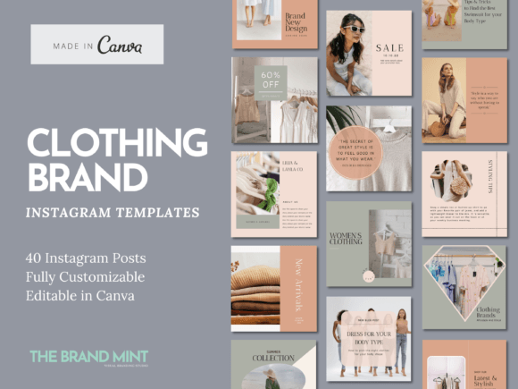 Preview of Clothing Store Instagram Template social media template