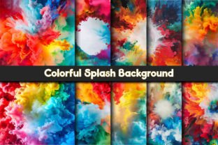Colorful Splash Background Graphic by protabsorkar11 · Creative Fabrica