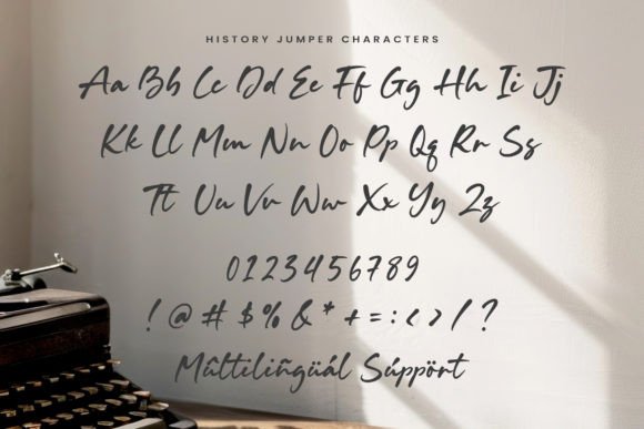 History Jumper Font PNG with transparent background - Preview 5