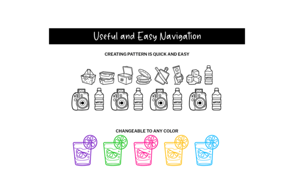 Picnic Doodle Font PNG with transparent background - Preview 2