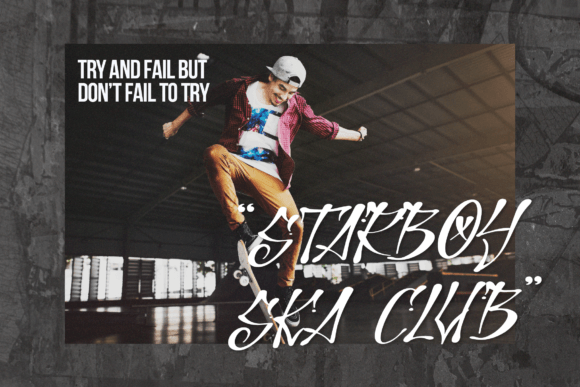 Power Skate Font PNG with transparent background - Preview 2