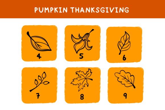 Pumpkin Thanksgiving Font PNG with transparent background - Preview 3
