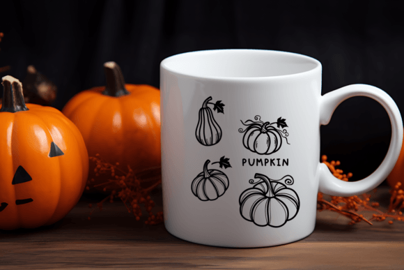 Pumpkin Thanksgiving Font PNG with transparent background - Preview 6