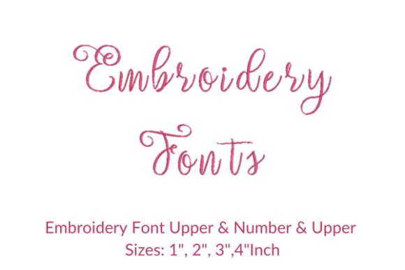Setta Script Fonts Embroidery Design Embroidery