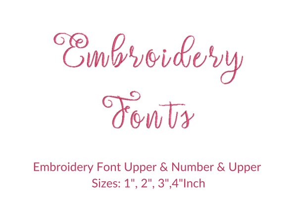 Setta Script Fonts Embroidery Design