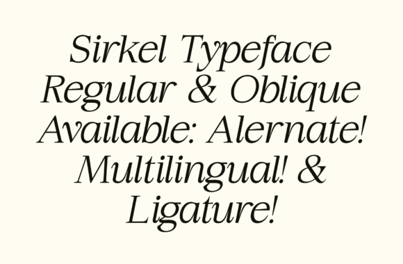 Sirkel Font PNG with transparent background - Preview 3