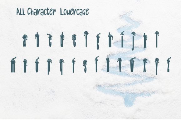 Snow Town Font PNG with transparent background - Preview 3