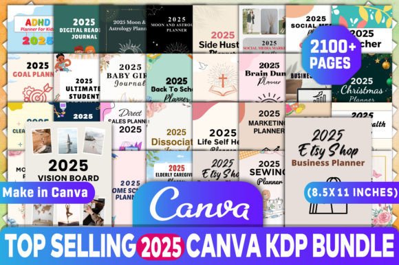 Top Selling 2025 Canva Kdp Interiors
