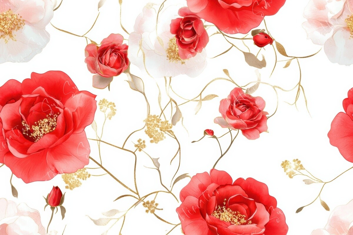 Floral Symphony Seamless Pattern Graphic by Sun Sublimation · Creative ...