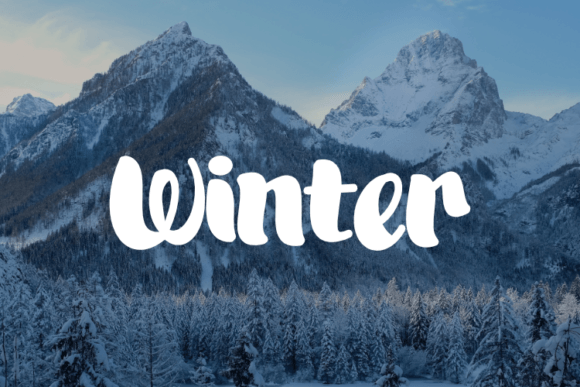 Hallo Winter Font - Preview 2
