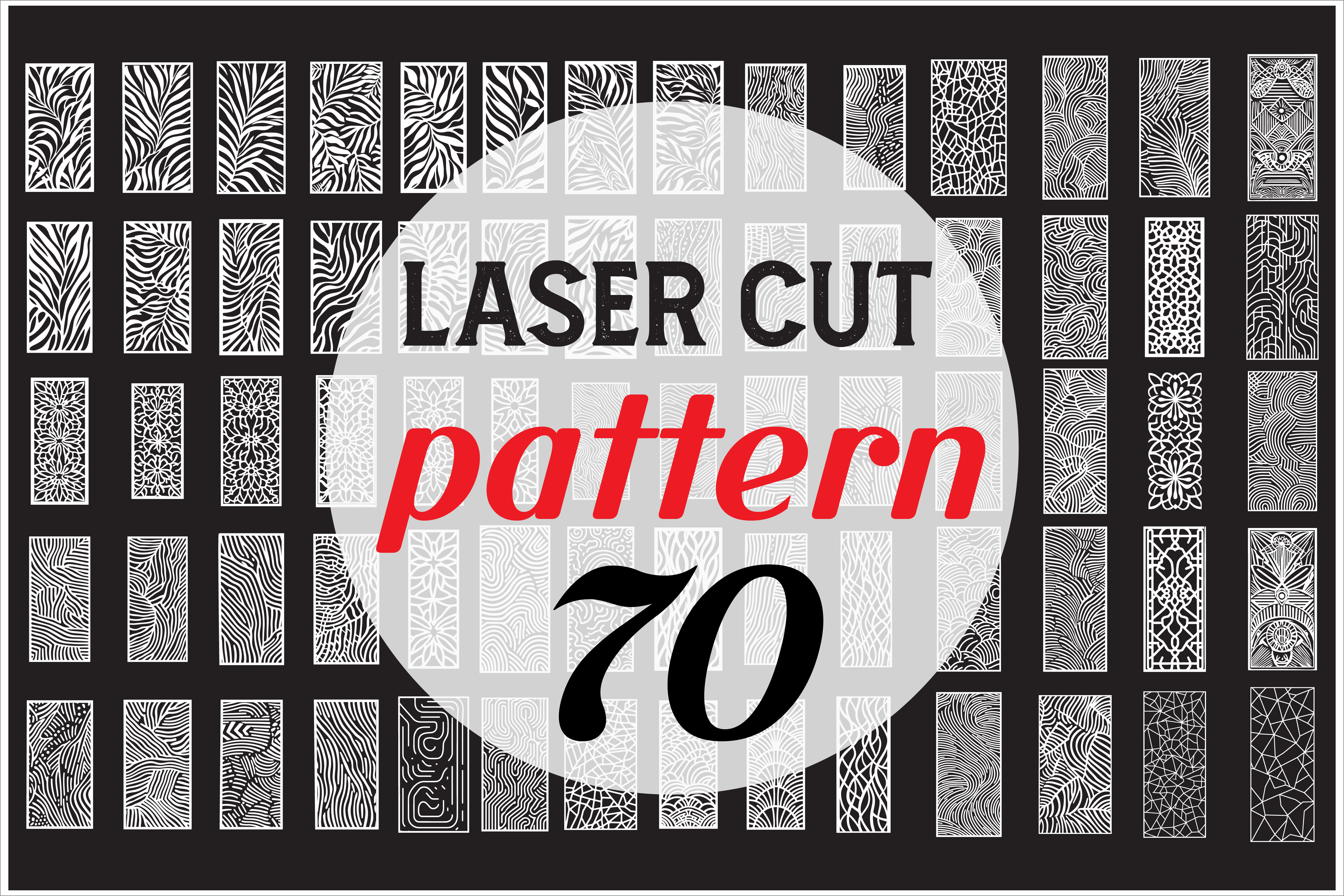 Laser Cut Pattern Silhouettes Art