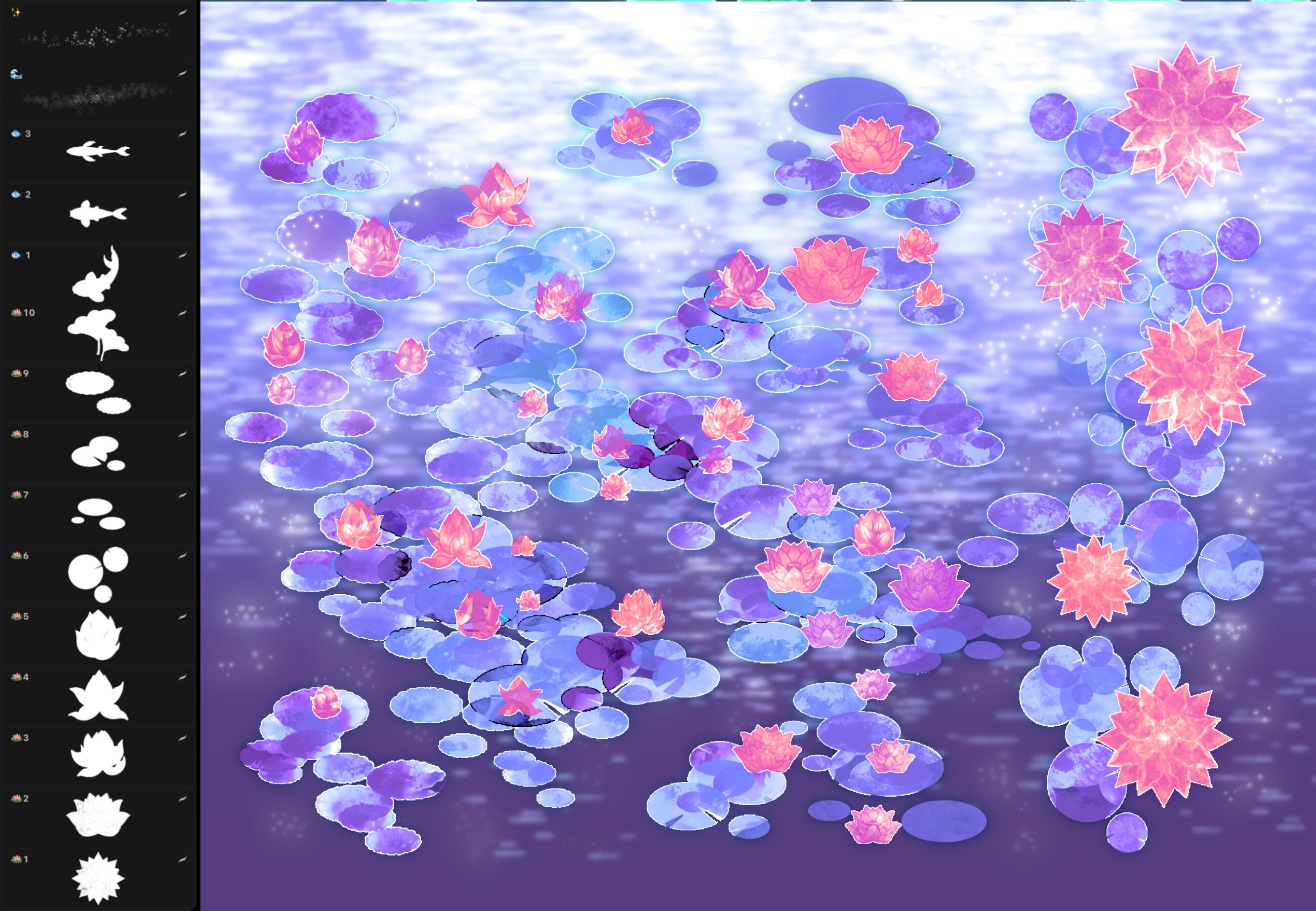 Lotus Brushes Pack for Procreate - photo 3