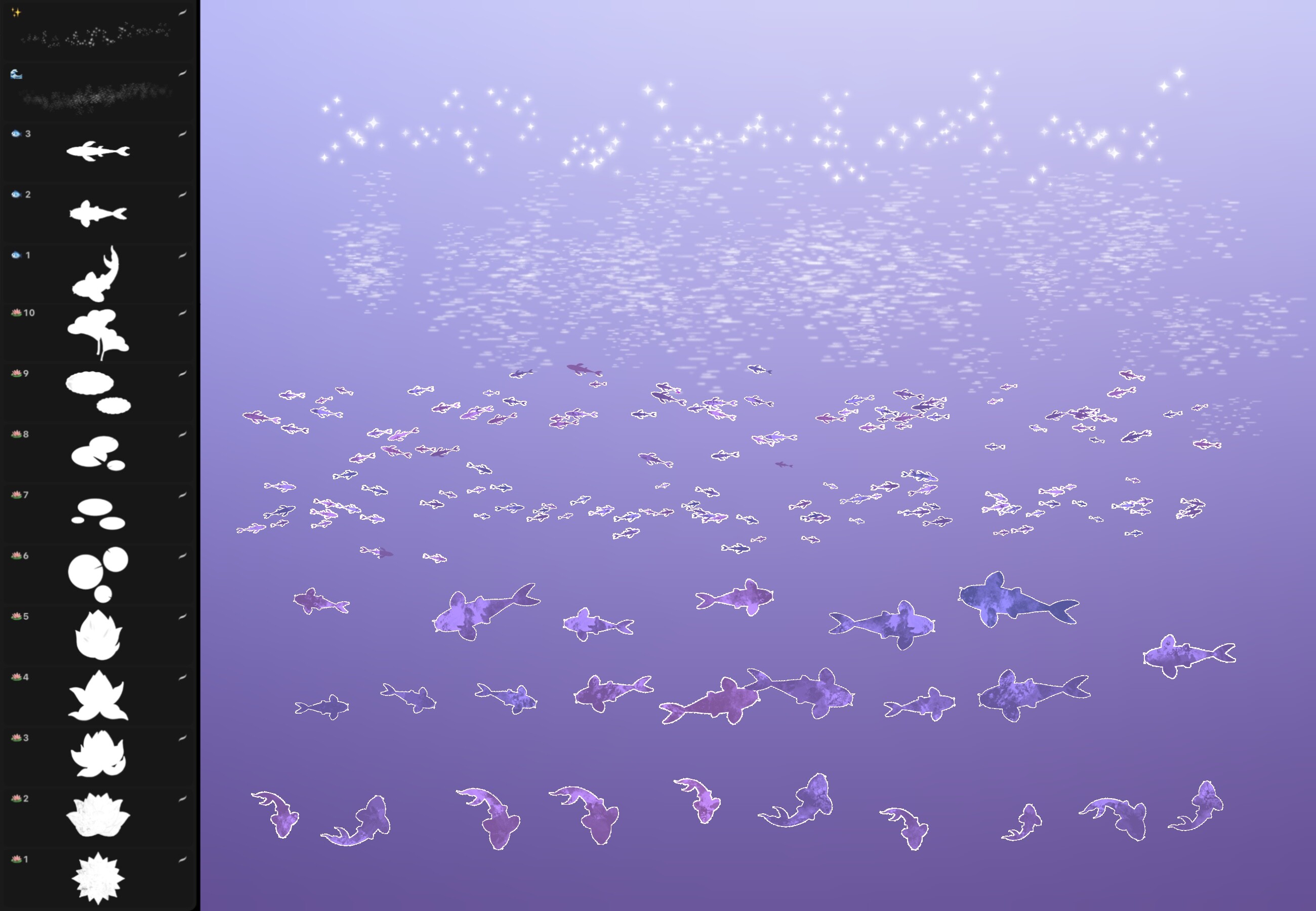 Lotus Brushes Pack for Procreate - photo 4