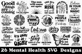 Mental Health SVG Bundle Graphic by DesignHub103 · Creative Fabrica