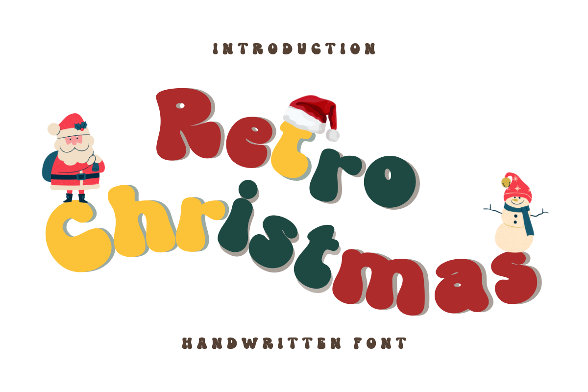 Retro Christmas Font - photo 1