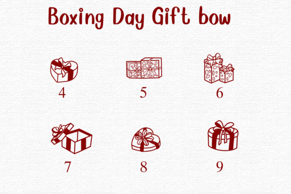Boxing Day Gift Bow Font - Preview 3