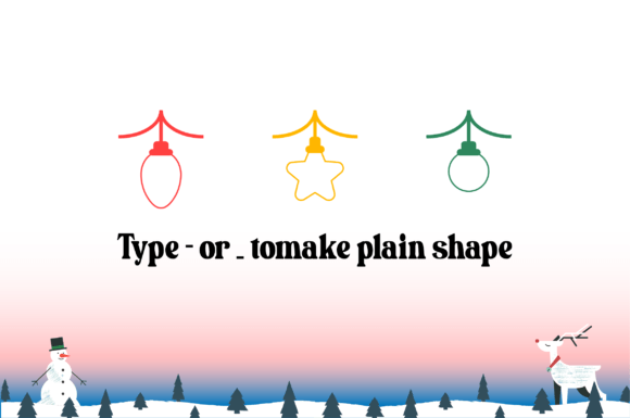 Bunting Christmas Light Font - Preview 2