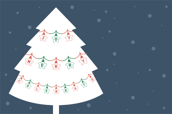 Bunting Christmas Light Font - Preview 4