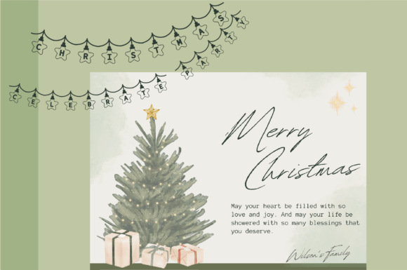 Bunting Christmas Light Font - Preview 5