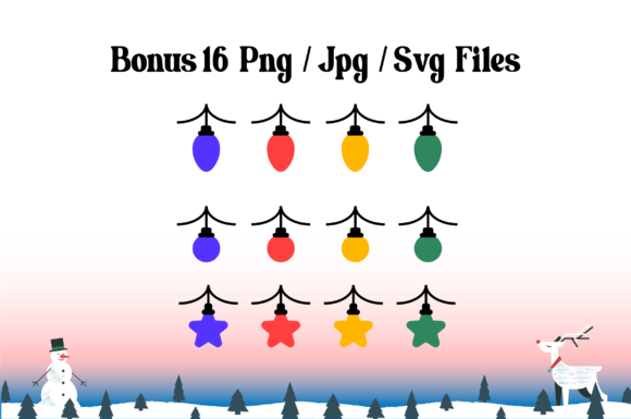 Bunting Christmas Light Font - Preview 6