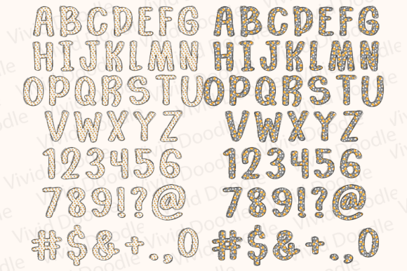 Candy Corn Halloween Doodle Font - Preview 3
