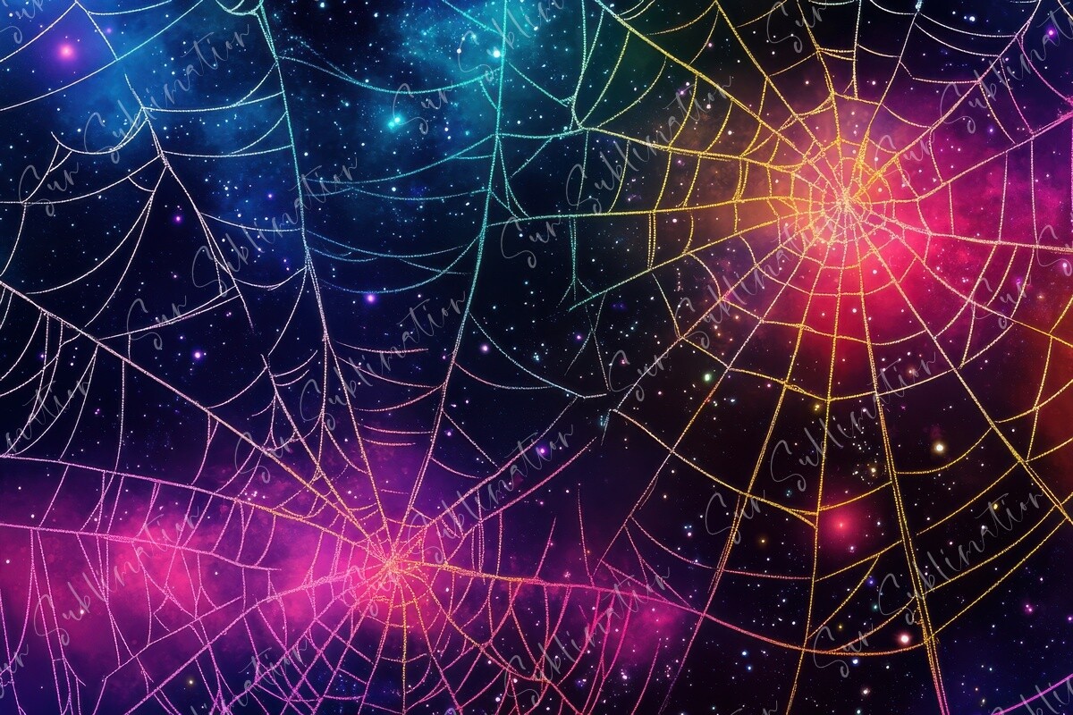 Cosmic Spider Webs Background Graphic by Sun Sublimation · Creative Fabrica
